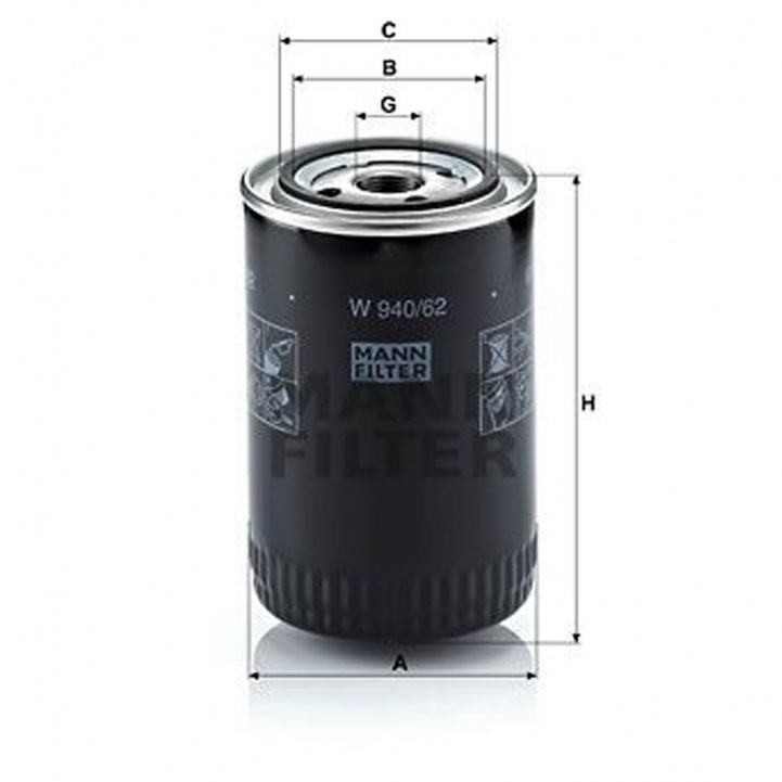 Oil filter W940/62 Iveco in the group Caravan & Motorhome / Body / Oils & accessories at Campingvaruhuset i Norden AB (78640)