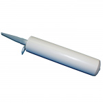 Plastic cartridge with spout and cap Plastic cartridge with spout and cap