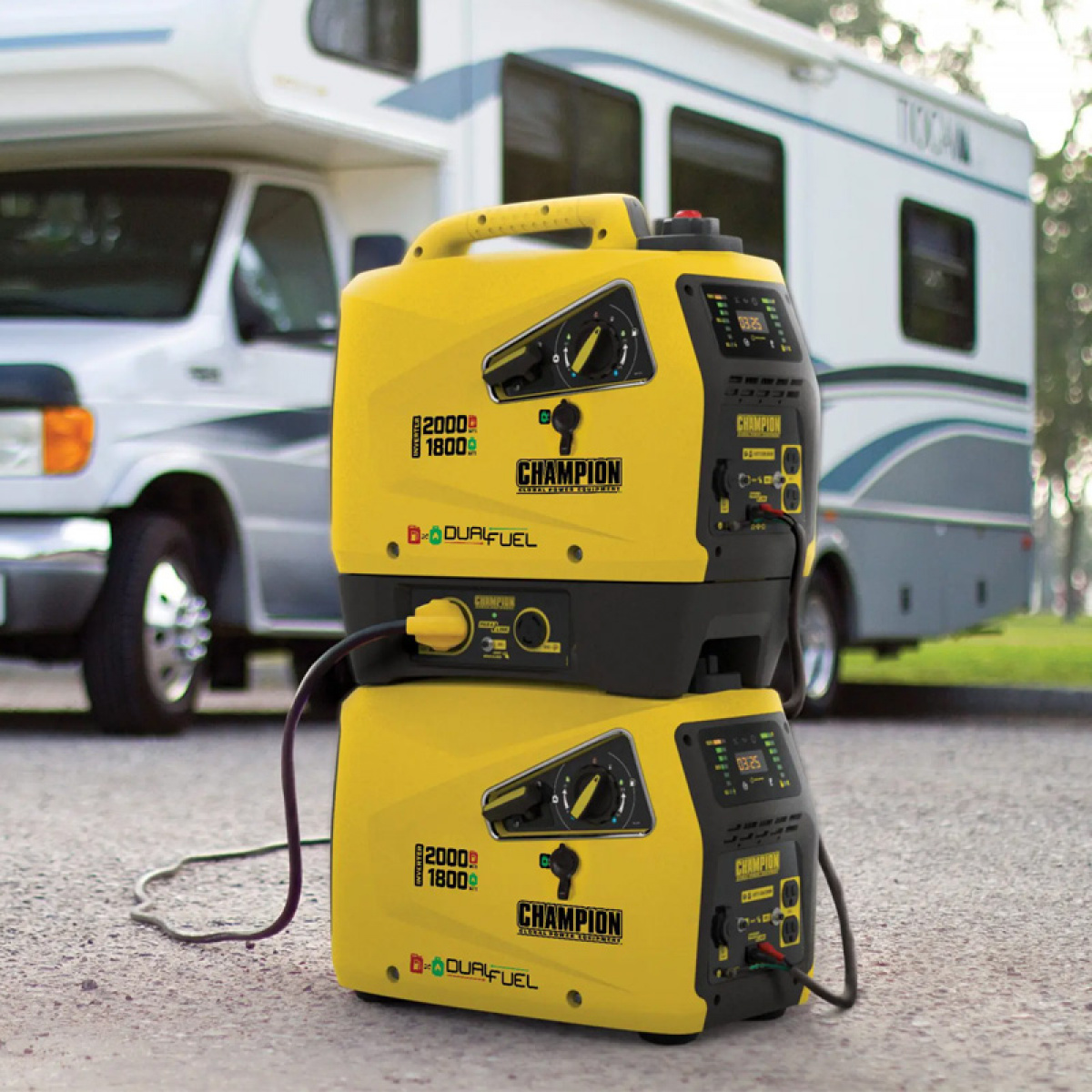 Champion Inverter Generator 2000W Dual Fuel in the group Caravan & Motorhome / Electronics / Electrical panels & generators / Power plant at Campmarket (78985)