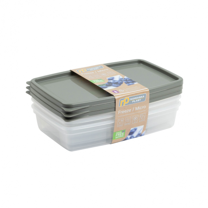 Freezer/Microwave 0.4L 3-P Transport/Khaki Green Eco in the group Household & Kitchen / Kitchen accessories / Food & Pantry Storage at Campingvaruhuset i Norden AB (79021)
