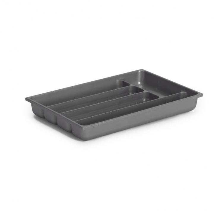 Small Cutlery Tray 5-Compartment Grey in the group Household & Kitchen / Laundry, Cleaning & Dishes / Dish rack at Campingvaruhuset i Norden AB (79030)