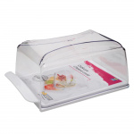 Cheese dome Glass/White Cheese dome Glass/White