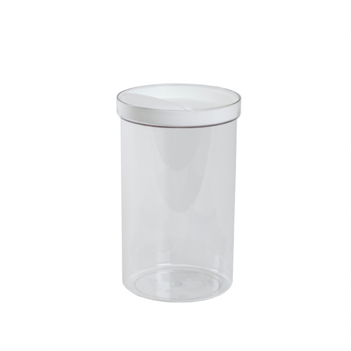 Grocery jar 1.9L Glass/White in the group Household & Kitchen / Kitchen accessories / Food & Pantry Storage at Campingvaruhuset i Norden AB (79055)