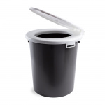 Toilet bucket 35L White/Grey