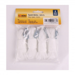 Tent line with tensioner 4-pack white Tent line with tensioner 4-pack white