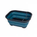 Camp4 Collapsible Dish Basin Stand Blue-Grey with Drain and Plug