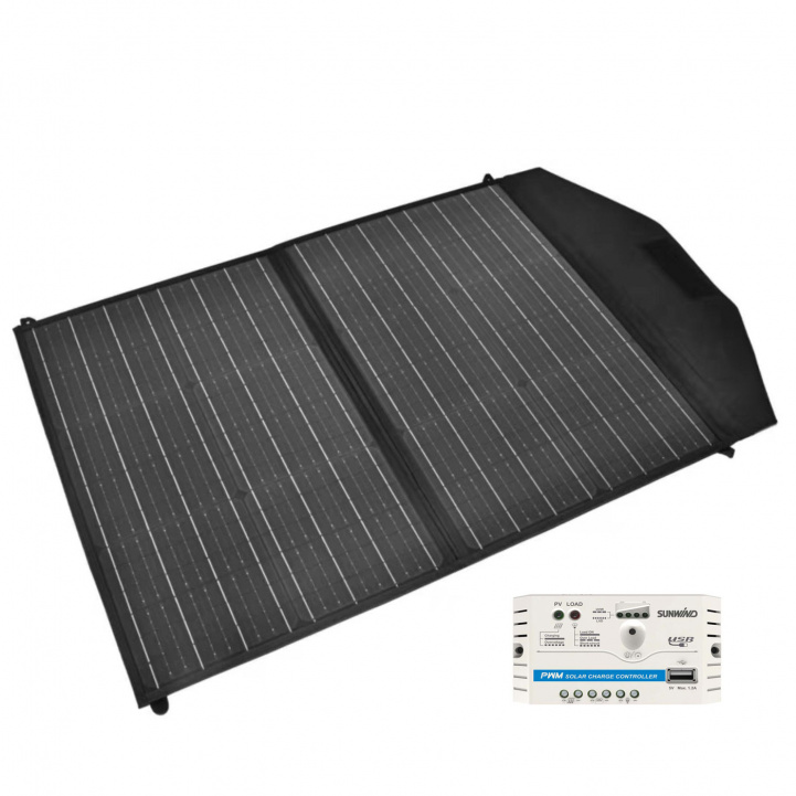 Sunwind Foldable Solar Panel Solveig 90w including Regulator in the group Caravan & Motorhome / Electronics / Solar panels at Campmarket (79322)