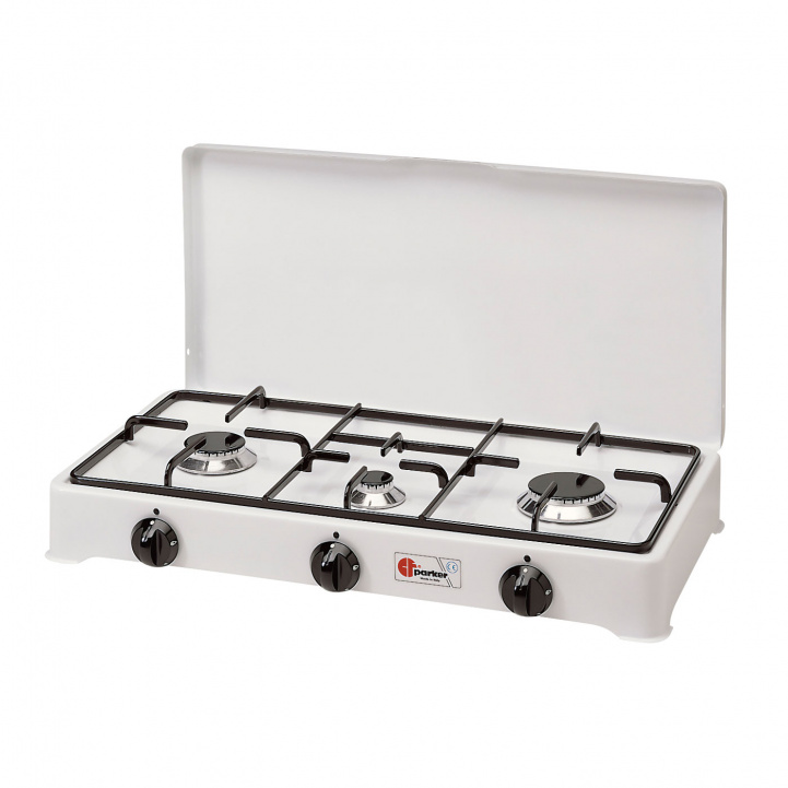Sunwind Gas Stove Parker - 3-Burner White in the group Household & Kitchen / Kitchen appliances / Gas stove at Campmarket (79408)