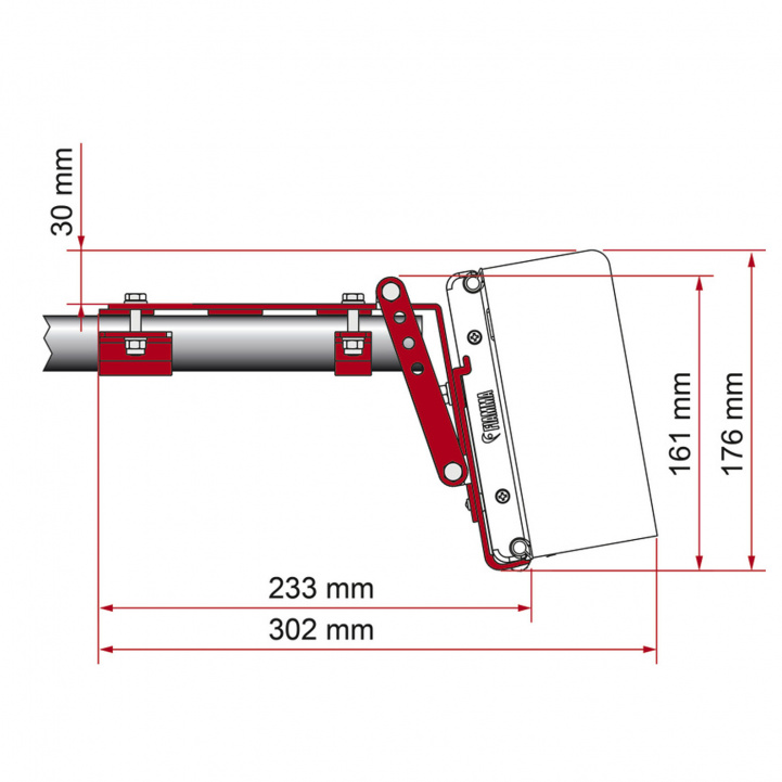 Fiamma Awning Adapter for Roof Rack F45 in the group Awning & Canopies / Awnings / Motorhome awnings / Fiamma Box Awnings / Adapters at Campingvaruhuset i Norden AB (79472)