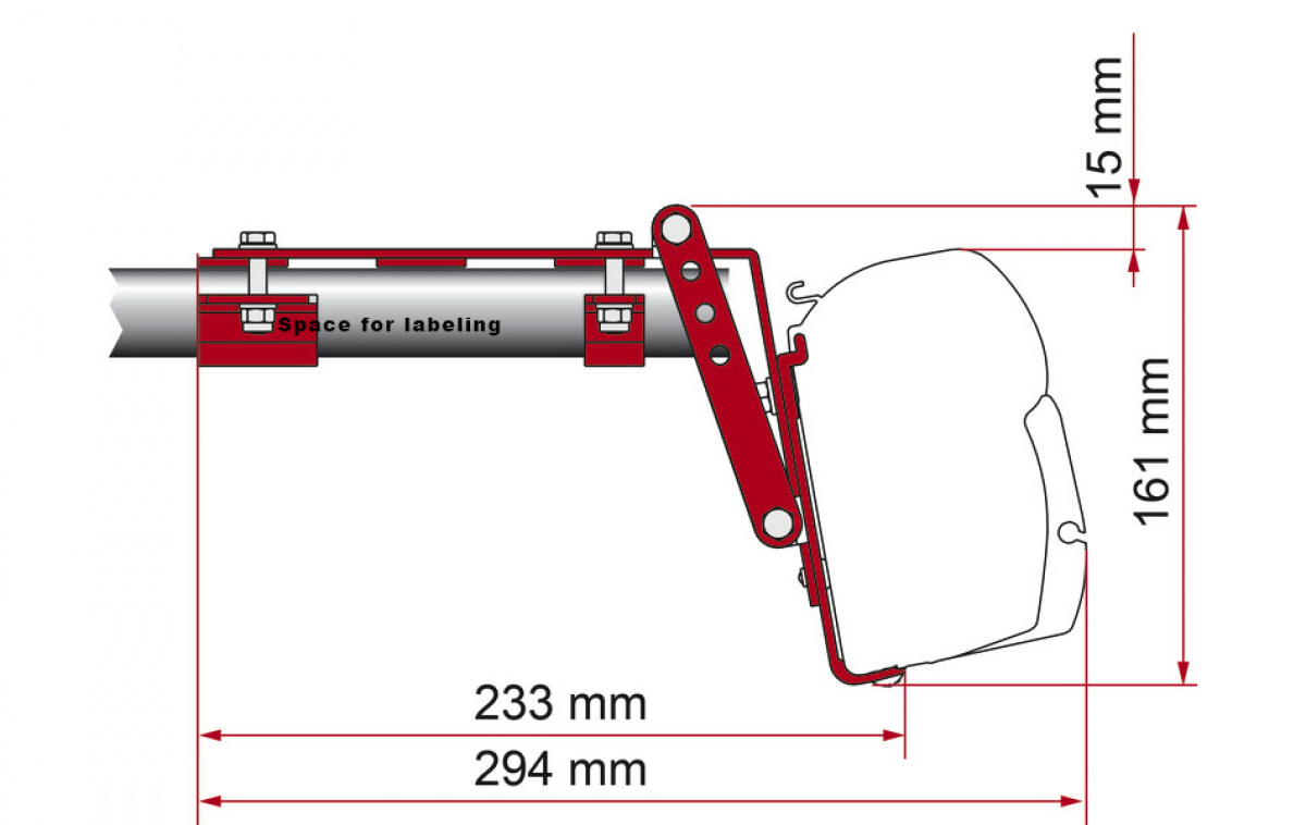 Fiamma Awning Adapter for Roof Rack F45 in the group Awning & Canopies / Awnings / Motorhome awnings / Fiamma Box Awnings / Adapters at Campingvaruhuset i Norden AB (79472)