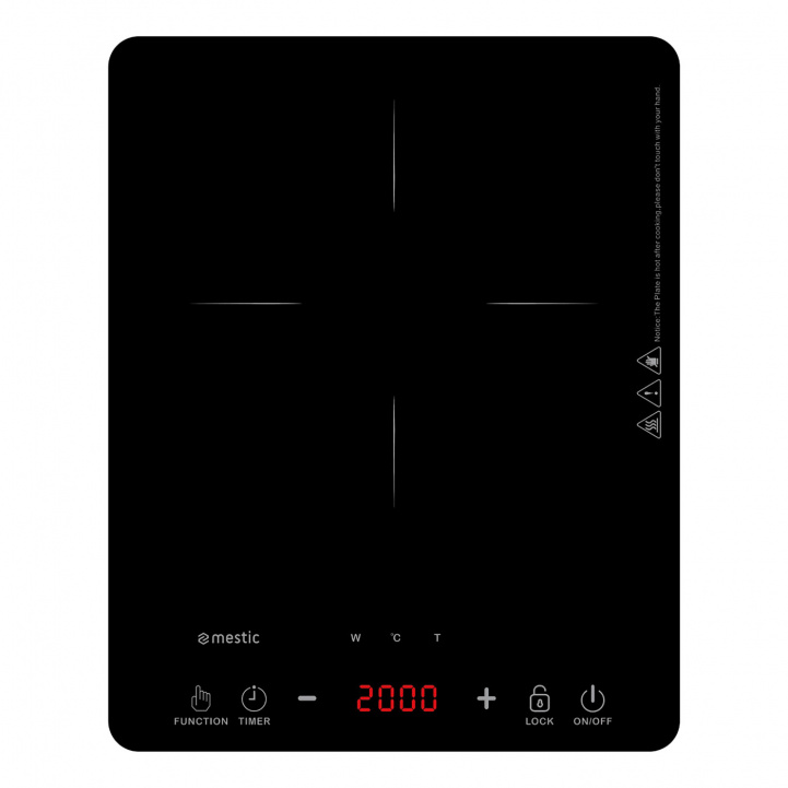 Mestic Induction Plate MIC-120 in the group Household & Kitchen / Kitchen appliances / Free-standing hot plates at Campingvaruhuset i Norden AB (79551)