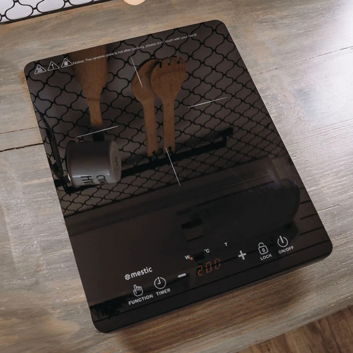 Mestic Induction Plate MIC-120 in the group Household & Kitchen / Kitchen appliances / Free-standing hot plates at Campingvaruhuset i Norden AB (79551)