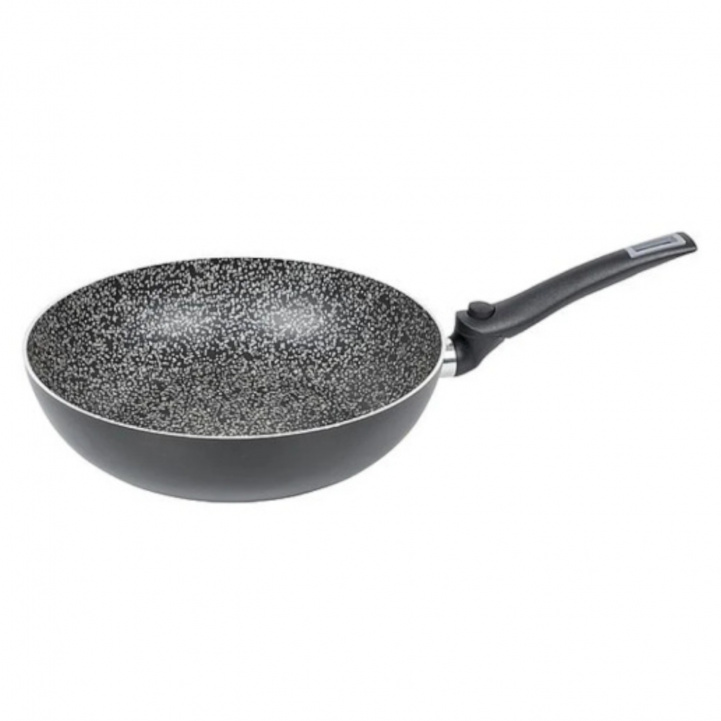 Frying pan WOK 24x8 Non-Stick Foldable handle in the group Household & Kitchen / Kitchen accessories / Pots and Pans at Campmarket (79655)