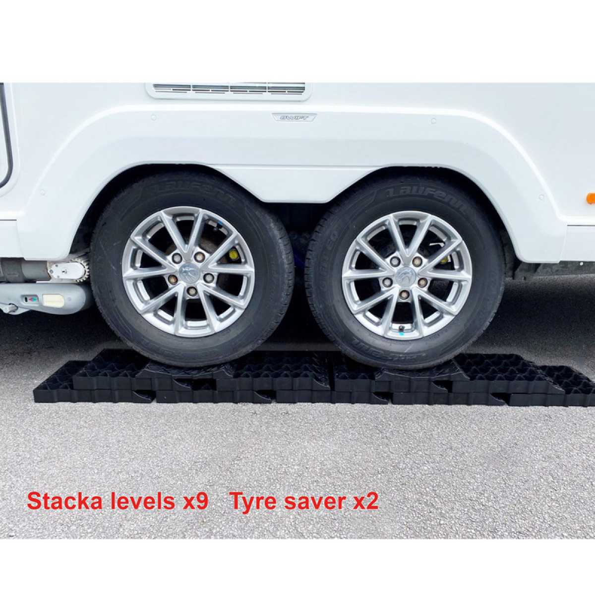 Milenco Leveling Blocks Stacka Level 9 Twin in the group Caravan & Motorhome / Chassis / Level blocks at Campingvaruhuset i Norden AB (79714)