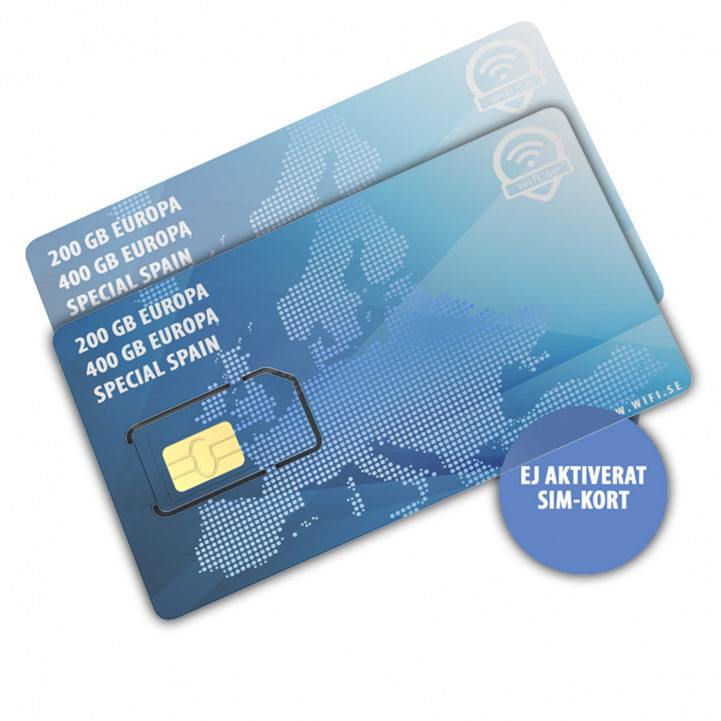 5G SIM card Europe Roaming in the group Caravan & Motorhome / Electronics / Internet & WiFi at Campingvaruhuset i Norden AB (80200)