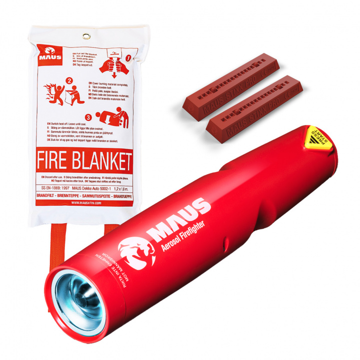 Maus Safety Package in the group Other / Security / Fire Extinguishers & Smoke Detectors at Campingvaruhuset i Norden AB (80231)