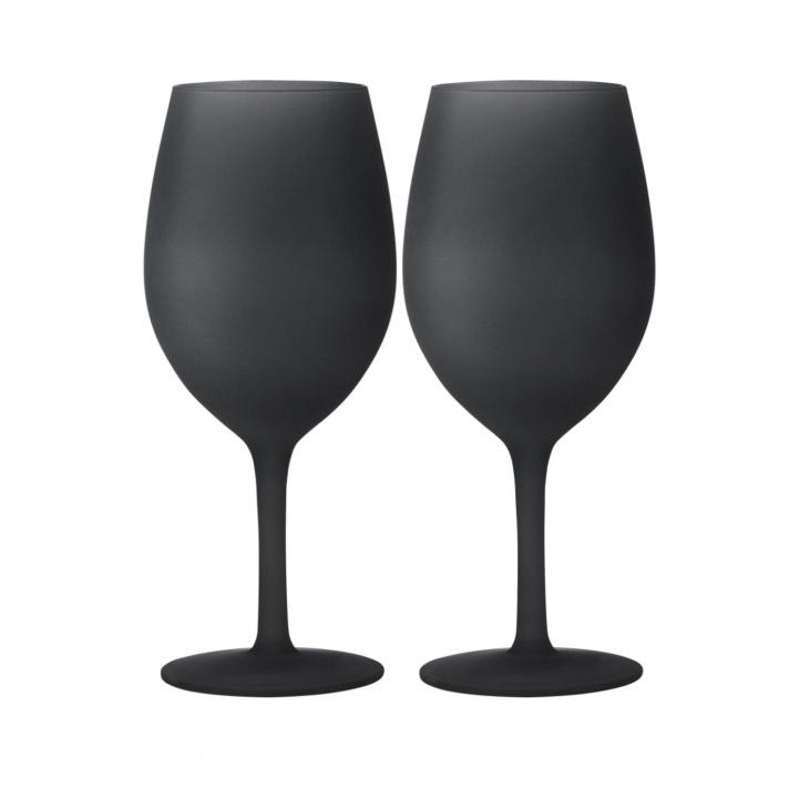 Wine Glass Black Satin 60 cl - 2p in the group Household & Kitchen / Glass & Mugs / Wine glass at Campingvaruhuset i Norden AB (80265)