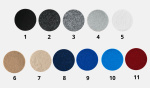Color sample Felt rug Color sample Felt rug