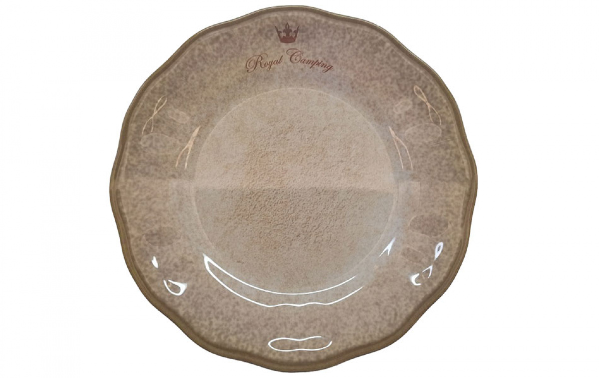 Royal Camping Melamine Tableware Sand 16-pieces in the group Household & Kitchen / Serving / Tableware at Campmarket (80616)