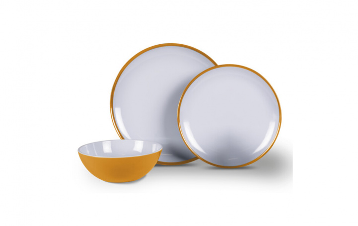 Kampa Melamine Dinner Set Sunset 12 Pieces in the group Household & Kitchen / Serving / Tableware at Campmarket (80738)