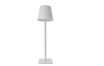 Table Lamp Post White USB Charging