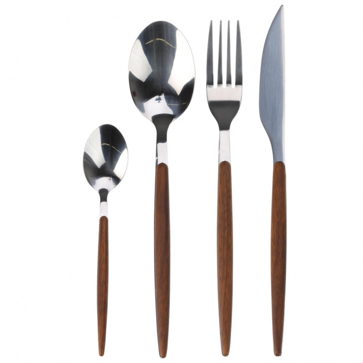 Brown Cutlery Set 16 Pieces in the group Household & Kitchen / Serving / Cutlery at Campingvaruhuset i Norden AB (80897)