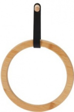 Towel Hanger Bamboo Ring Brown