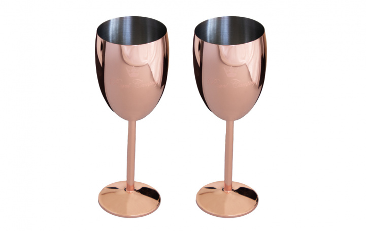 Royal Camping Copper-Plated White Wine Glasses 2-Pack in the group Household & Kitchen / Glass & Mugs / Wine glass at Campingvaruhuset i Norden AB (80968)