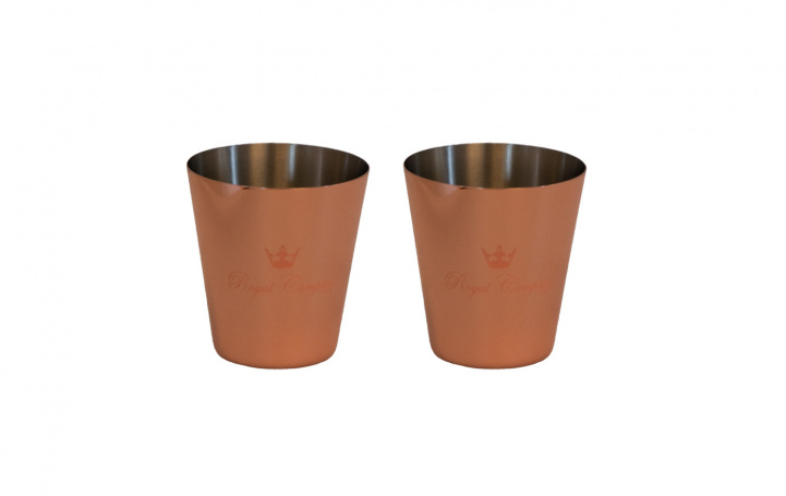 Royal Camping Copper-Plated Shot Glasses 2-Pack in the group Household & Kitchen / Glass & Mugs / Nubbe shot glass at Campingvaruhuset i Norden AB (80969)