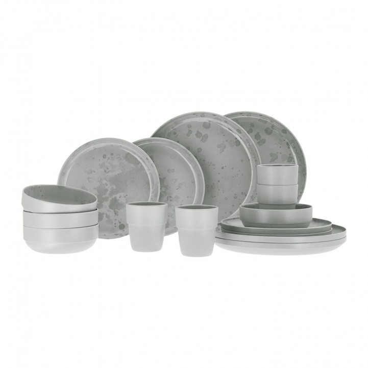 Palma Service Light Grey 16-Piece in the group Household & Kitchen / Serving / Tableware at Campmarket (80999)