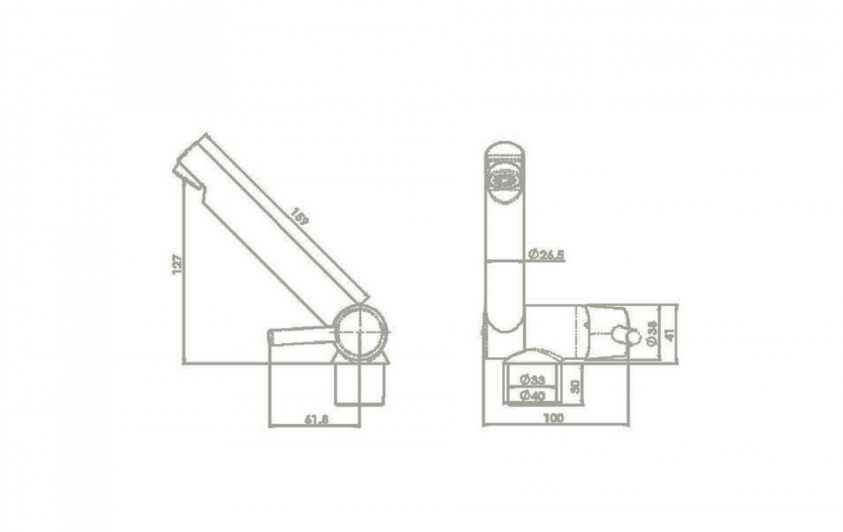 Reich Tap Trend C Short Spout Folding Hose Nozzle in the group Water & Sanitation / Water / Water taps / Cold & Hot Water Taps at Campingvaruhuset i Norden AB (81004)