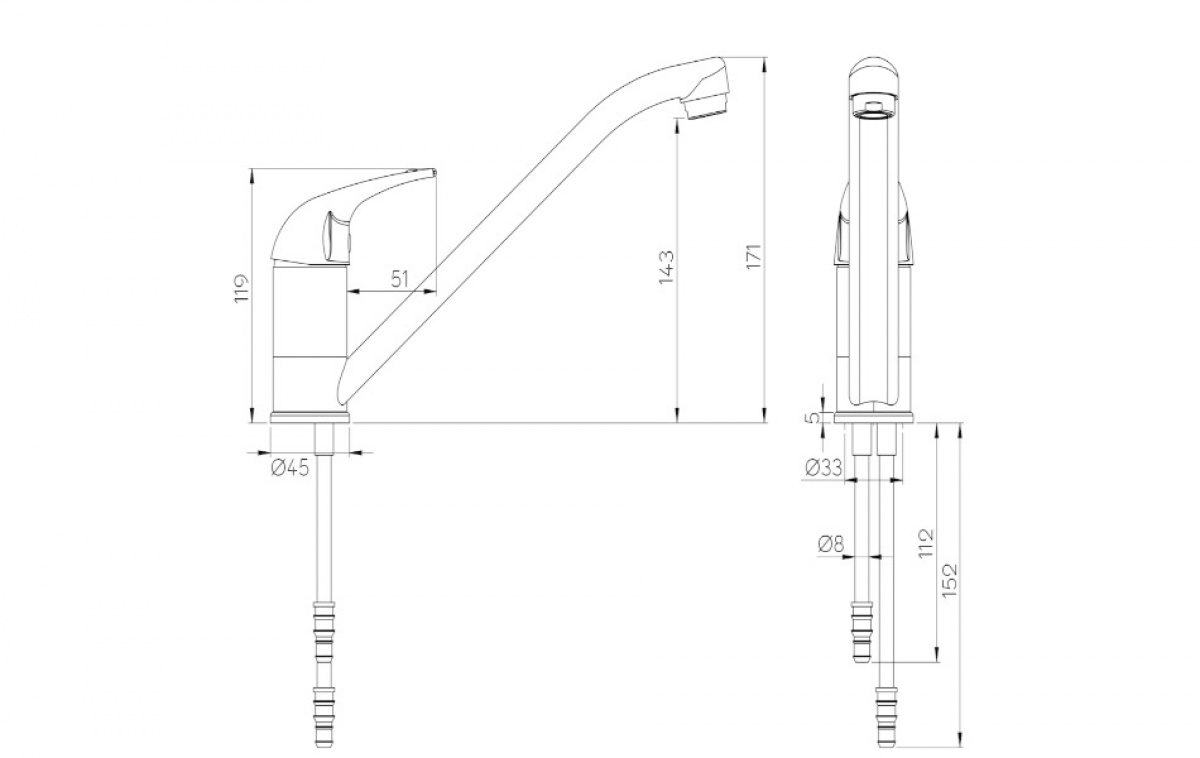 Reich Water Tap Charisma Hose Nipple in the group Water & Sanitation / Water / Water taps / Cold & Hot Water Taps at Campingvaruhuset i Norden AB (81056)
