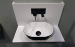 Oval Basin Black 350x260 mm