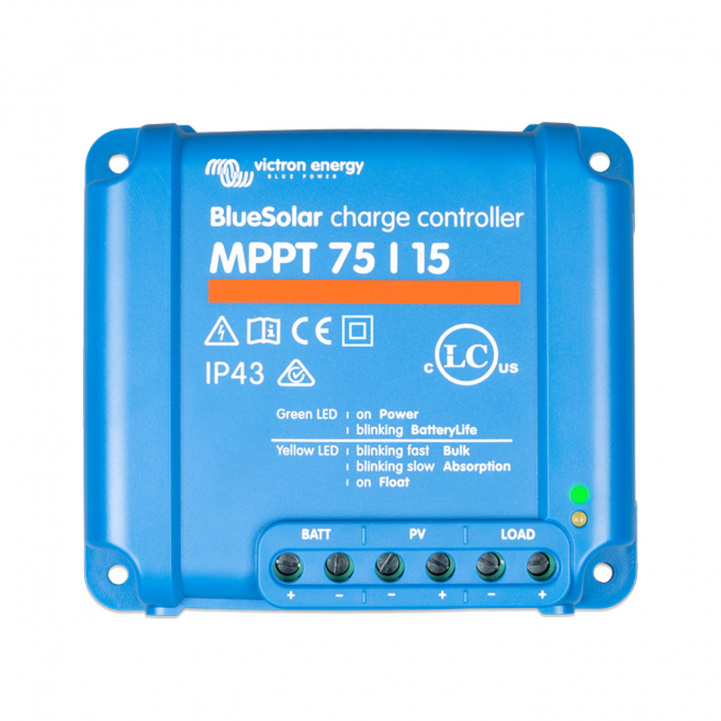 Victron BlueSolar MPPT 75/15 solar charge controller in the group Caravan & Motorhome / Electronics / Solar panels / Solar charge controllers / MPPT at Campmarket (81341)