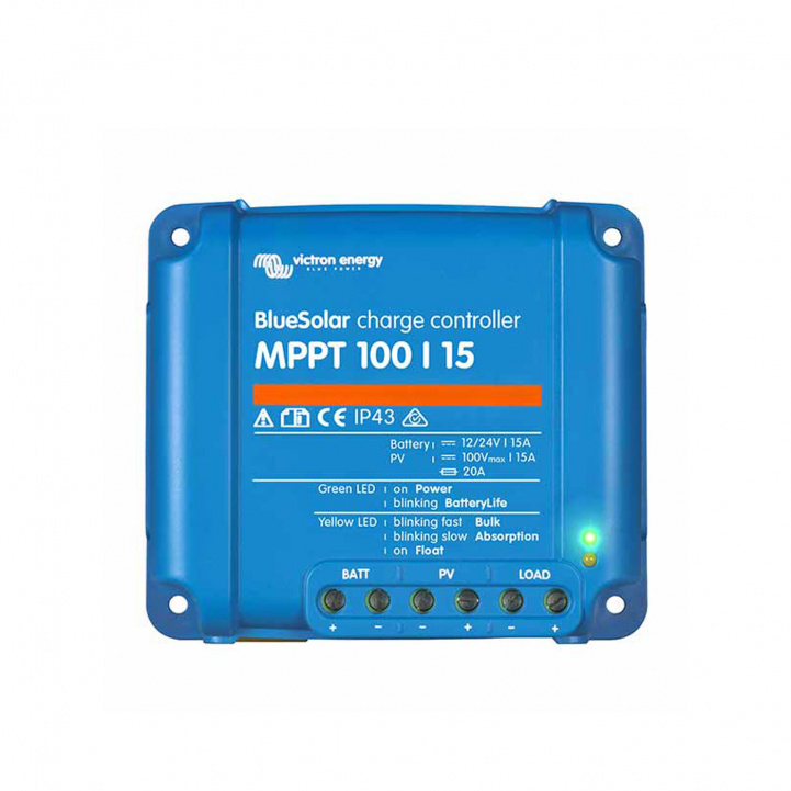 Victron BlueSolar MPPT 100/15 solar charge controller in the group Caravan & Motorhome / Electronics / Solar panels / Solar charge controllers / MPPT at Campingvaruhuset i Norden AB (81342)