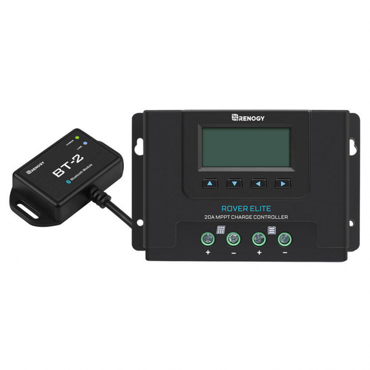 Renogy Rover Elite Controller MPPT 20A Bluetooth in the group Caravan & Motorhome / Electronics / Solar panels / Solar charge controllers / MPPT at Campingvaruhuset i Norden AB (81462)