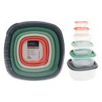 Storage Boxes with Lids 6-Pack