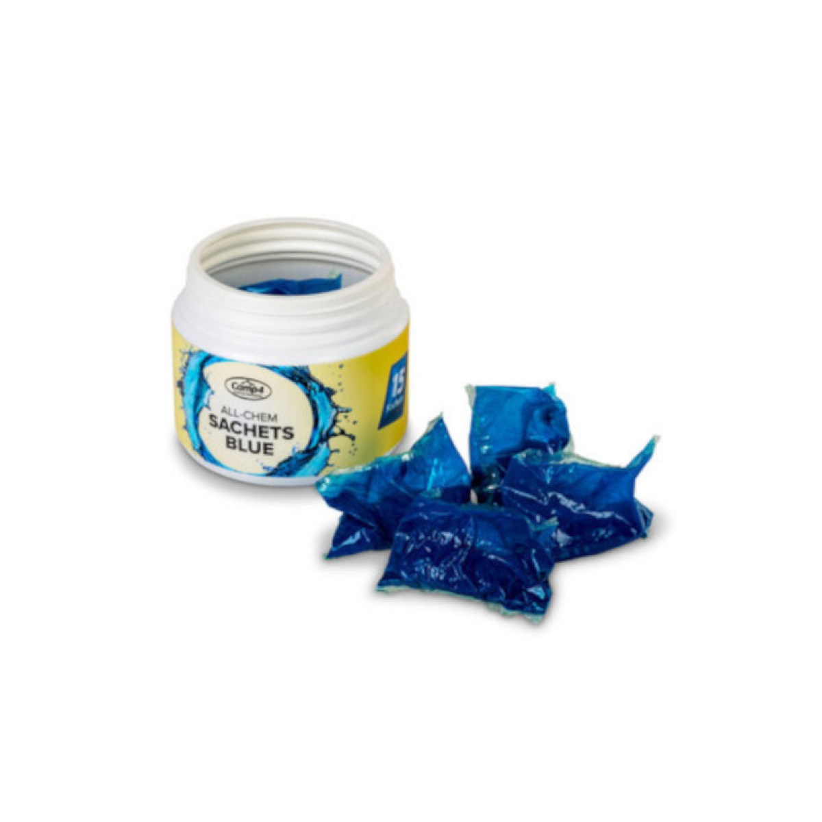 Camp4 All Chem Sachets Blue in the group Water & Sanitation / Chemicals & Accessories / Toilet/Tank cleaning & Accessories at Campmarket (81785)