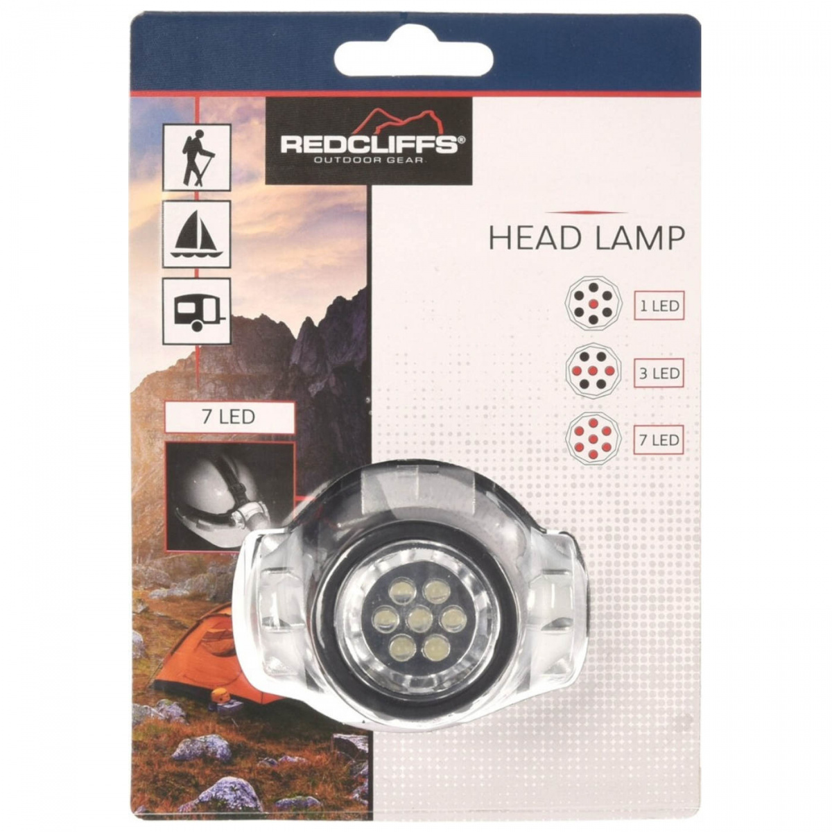 Redcliffs Headlamp Silver-black in the group Home & Interior / Lighting & Lanterns at Campmarket (81841)