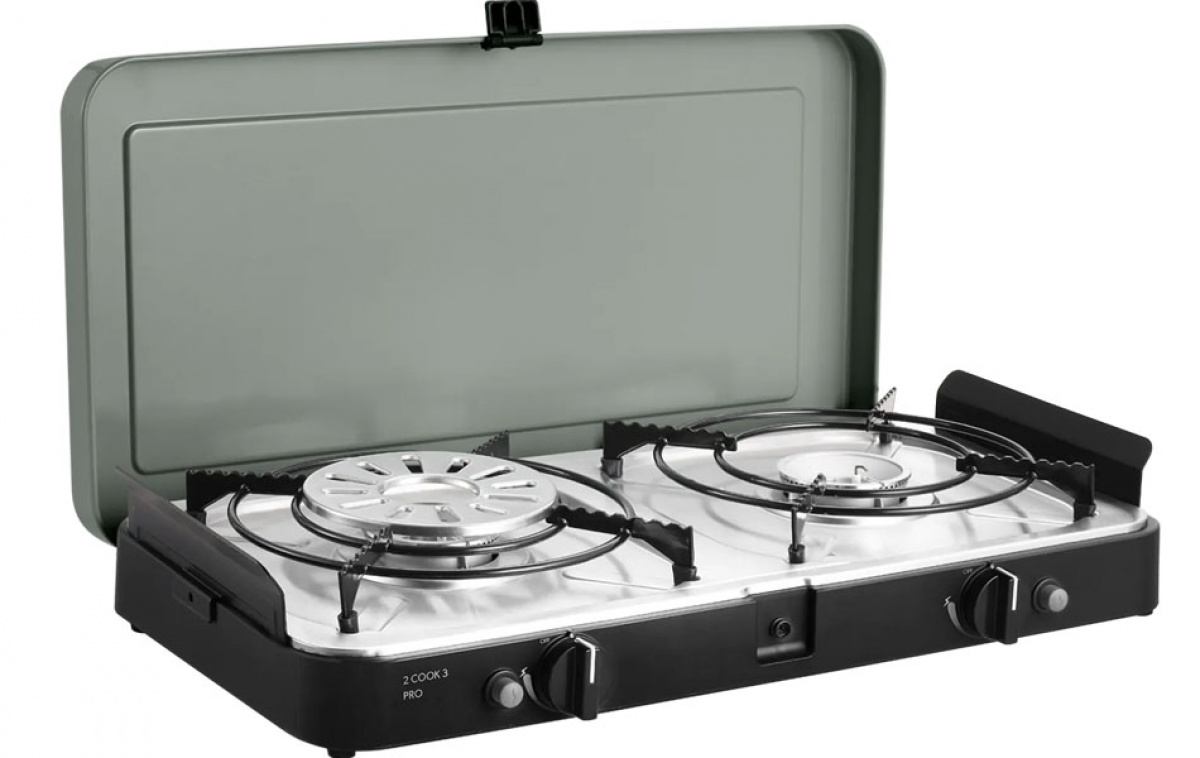Cadac Gas Stove 2-Cook 3 Pro Deluxe in the group Household & Kitchen / Kitchen appliances / Gas stove at Campingvaruhuset i Norden AB (81845)