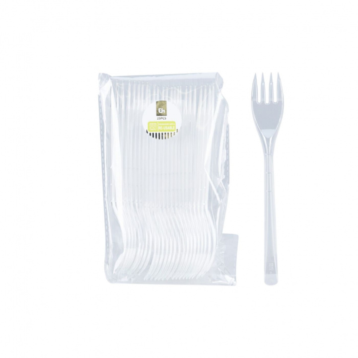 Plastic Forks 25-pack in the group Household & Kitchen / Serving / Disposable items at Campingvaruhuset i Norden AB (81882)