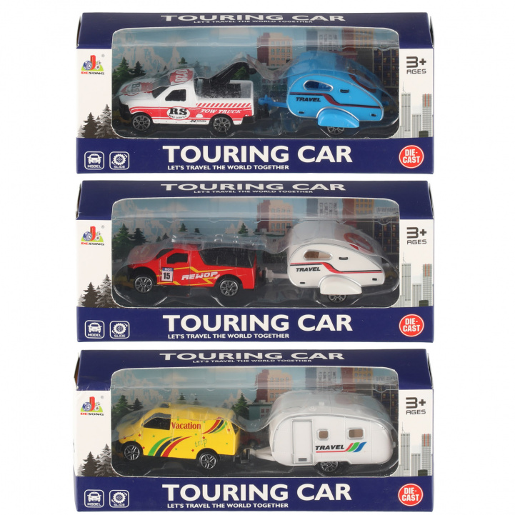 Toy Car With Caravan in the group Other / Toys & Games at Campingvaruhuset i Norden AB (81906)
