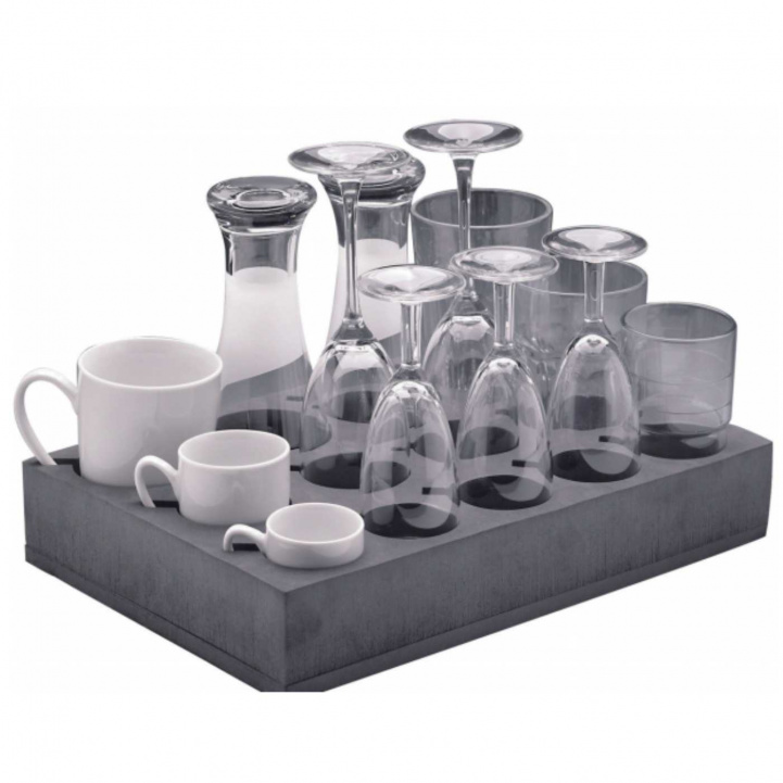 Glass and Mug Holder with 13 Compartments in the group Household & Kitchen / Kitchen accessories / Hooks & Shelves at Campmarket (82036)