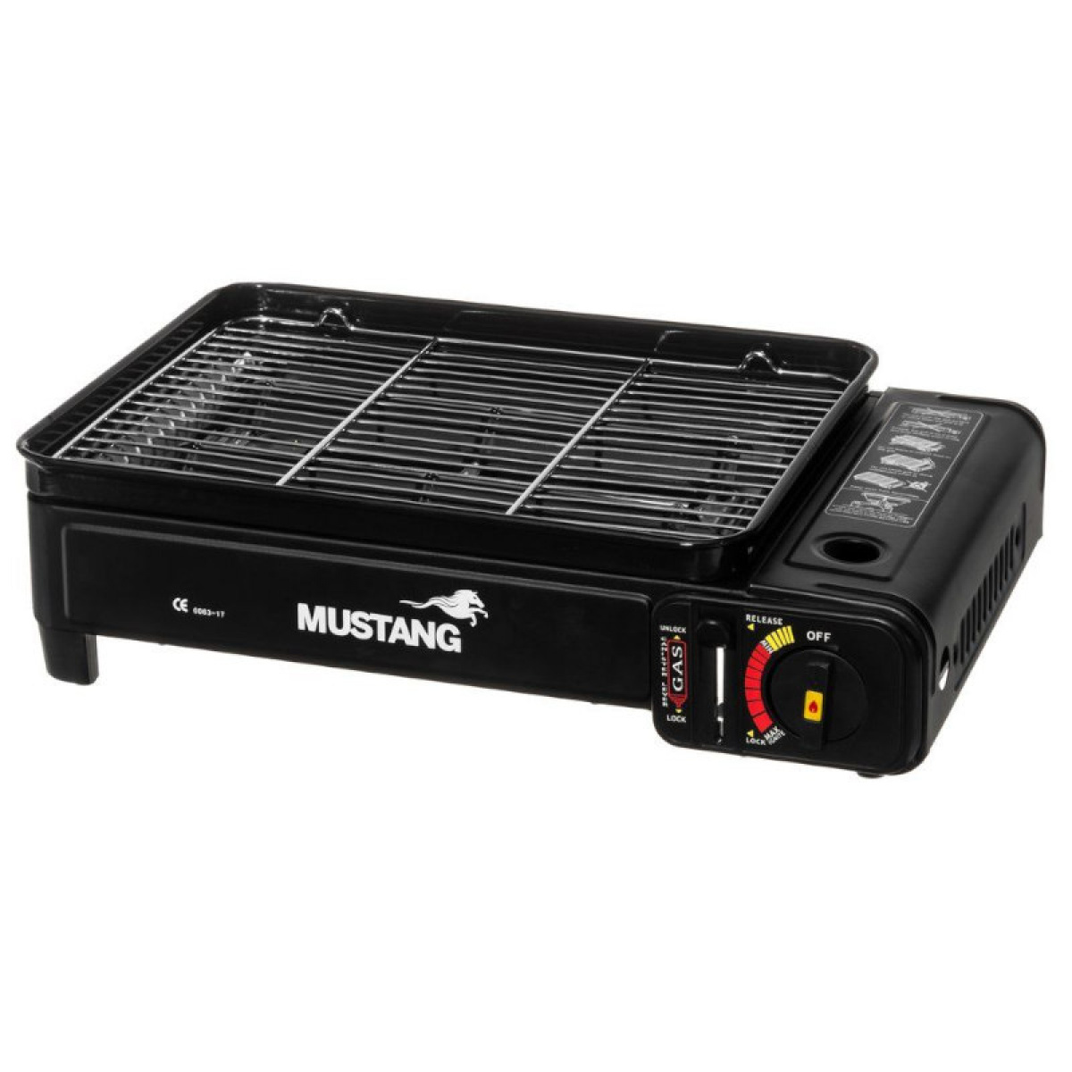 Mustang Camping grill for disposable gas bottle in the group Household & Kitchen / Grills / Other grills at Campingvaruhuset i Norden AB (82067)