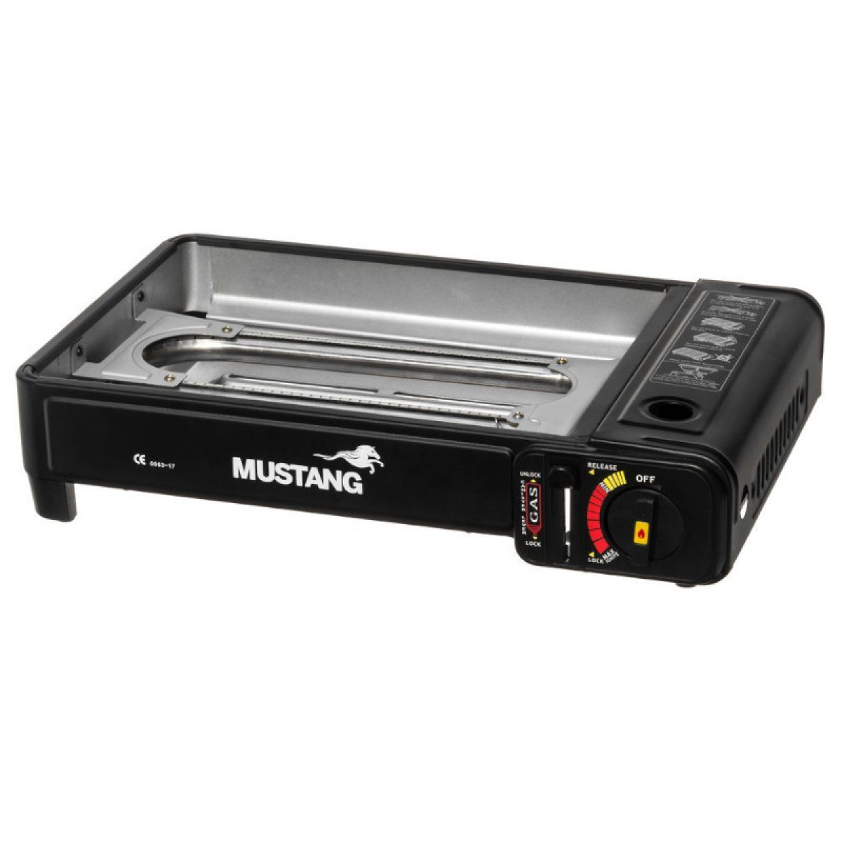 Mustang Camping grill for disposable gas bottle in the group Household & Kitchen / Grills / Other grills at Campingvaruhuset i Norden AB (82067)