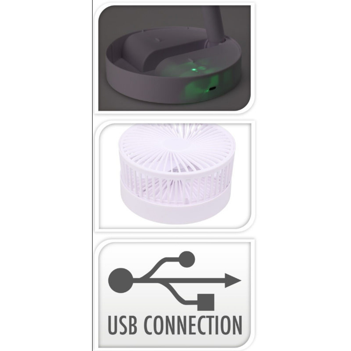 Usb Fan Foldable in the group Caravan & Motorhome / Heat, Cold & Ventilation / Fans & Stoves at Campingvaruhuset i Norden AB (82115)