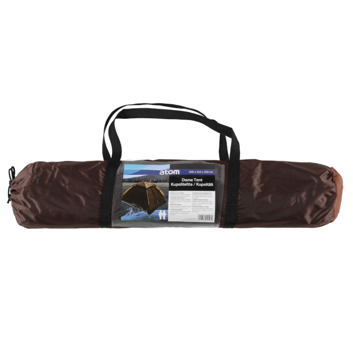 Atom Dome Tent For 2 People Brown in the group Outdoor / Camping tent at Campingvaruhuset i Norden AB (82171)
