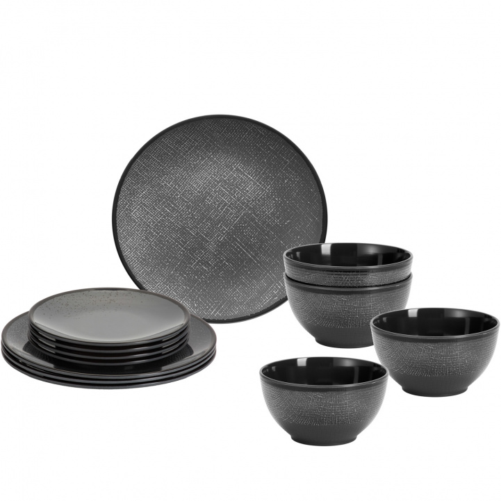 Brunner Melamine Tableware Set Cottery 12 pieces in the group Household & Kitchen / Serving / Tableware at Campingvaruhuset i Norden AB (82500)