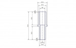 Straight Adapter 10-12 mm