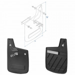 Rear Mud Flaps Fiat Ducato 2006–2014, 2 pcs